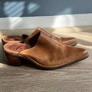 PIKOLINOS Tan Leather Mules